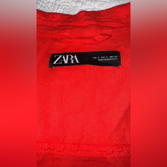 ZARA Linen Blend Jacket - Oversized - Picture 8 of 8